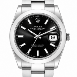 Rolex Datejust 41MM Black Dial 126300 Black Dial Watch